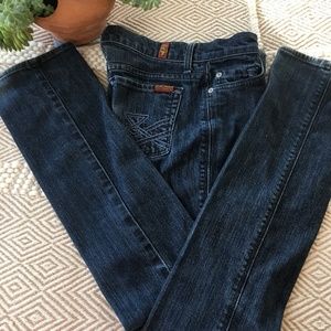 7 for all Mankind Roxanne Skinny Jeans size 24
